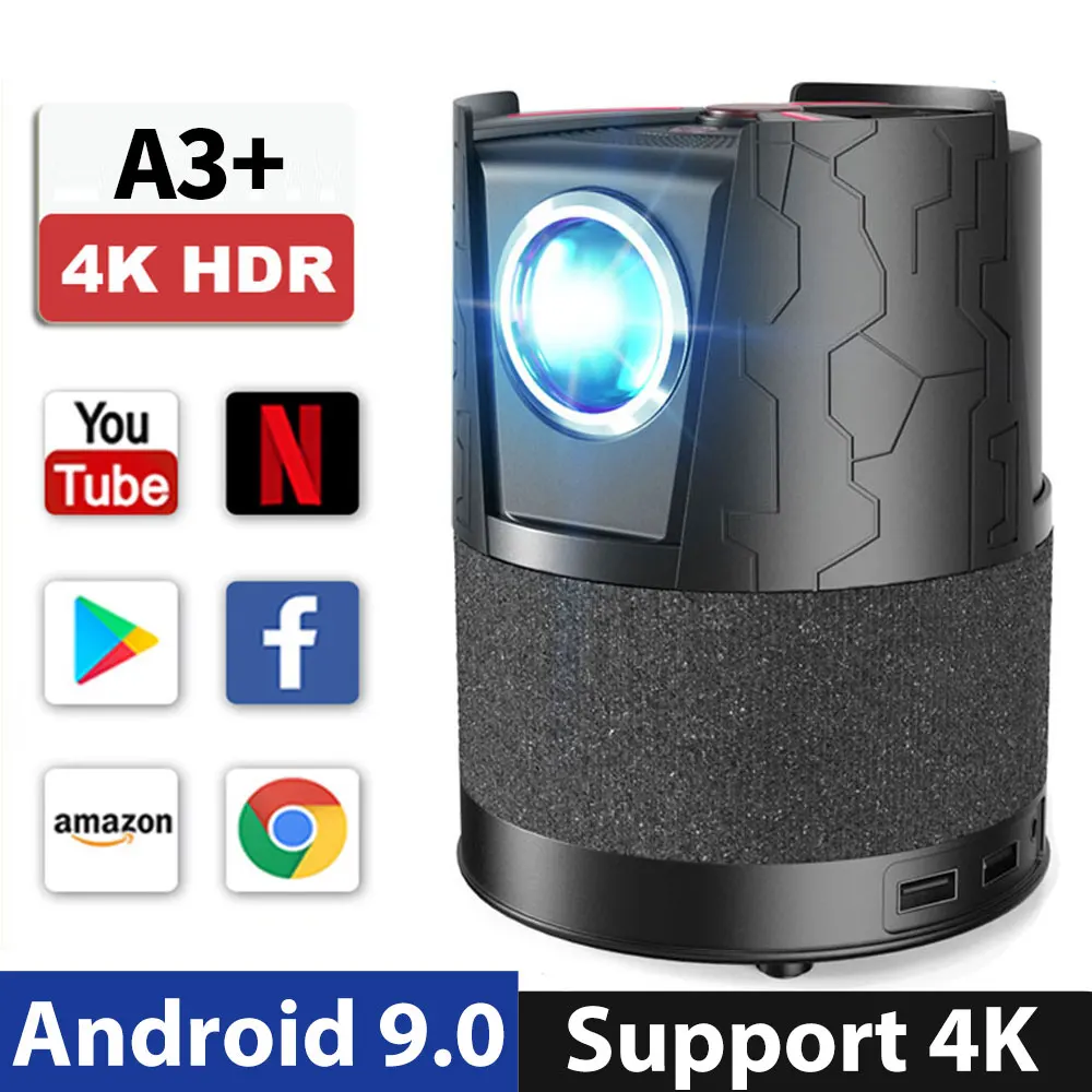 Мини портативный 3D проектор для домашнего кинотеатра 1080p Full HD 2 4G + 5G Двойной Wi-Fi