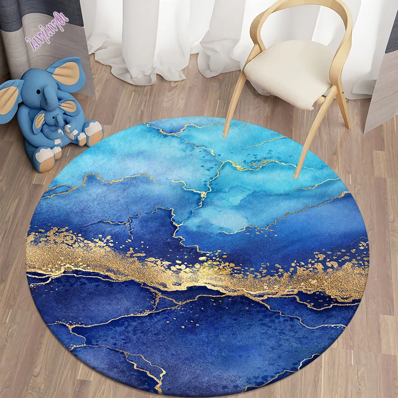 

Modern light luxury fashion round living room carpet soft flannel floor carpet bedroom carpet kitchen carpet customizable carpet