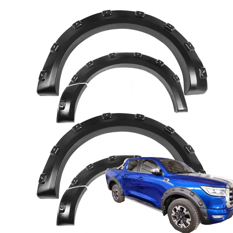 

Wheel Arches 9-inch For GWM Poer 2019 2021 Pick up Textured black Accessories 4x4 6pcs Passenger Commercial