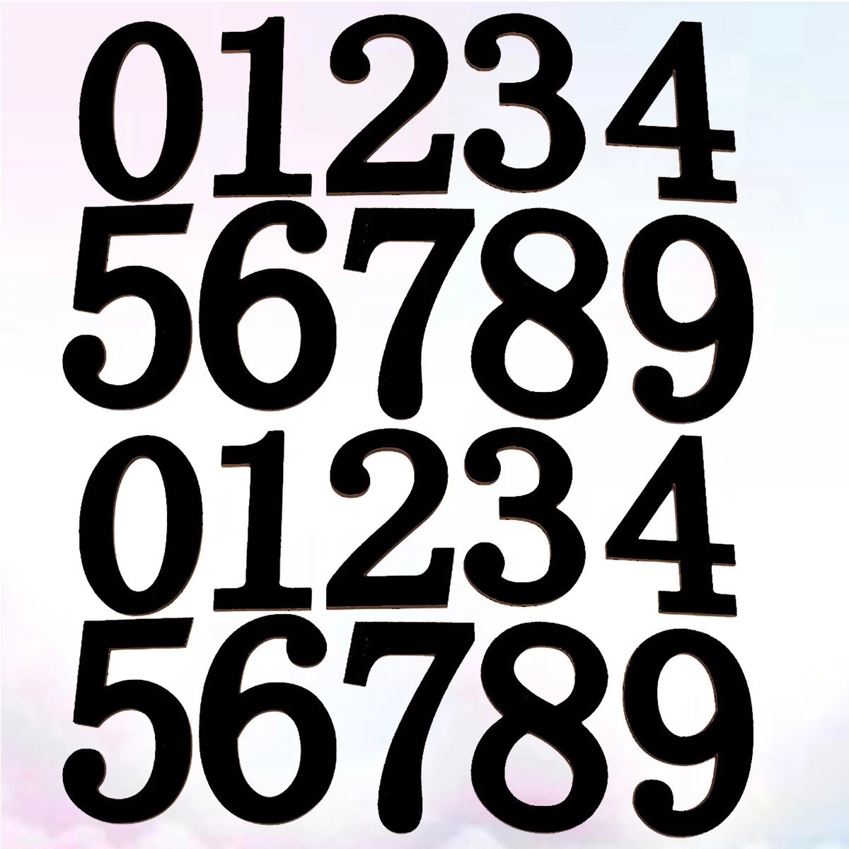 

2 Sets Number Fridge Stickers Freezer Mini Kids Magnet Toys Small Wooden Numbers Number Mathematics Toy Rustic Decor