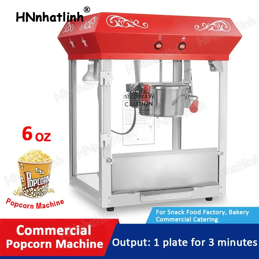

Food Processing Equipment Tabletop Popcorn Maker 6 Oz Kettle Makes Up To 32 Cups Vintage Movie Theater Popcorn Machine With