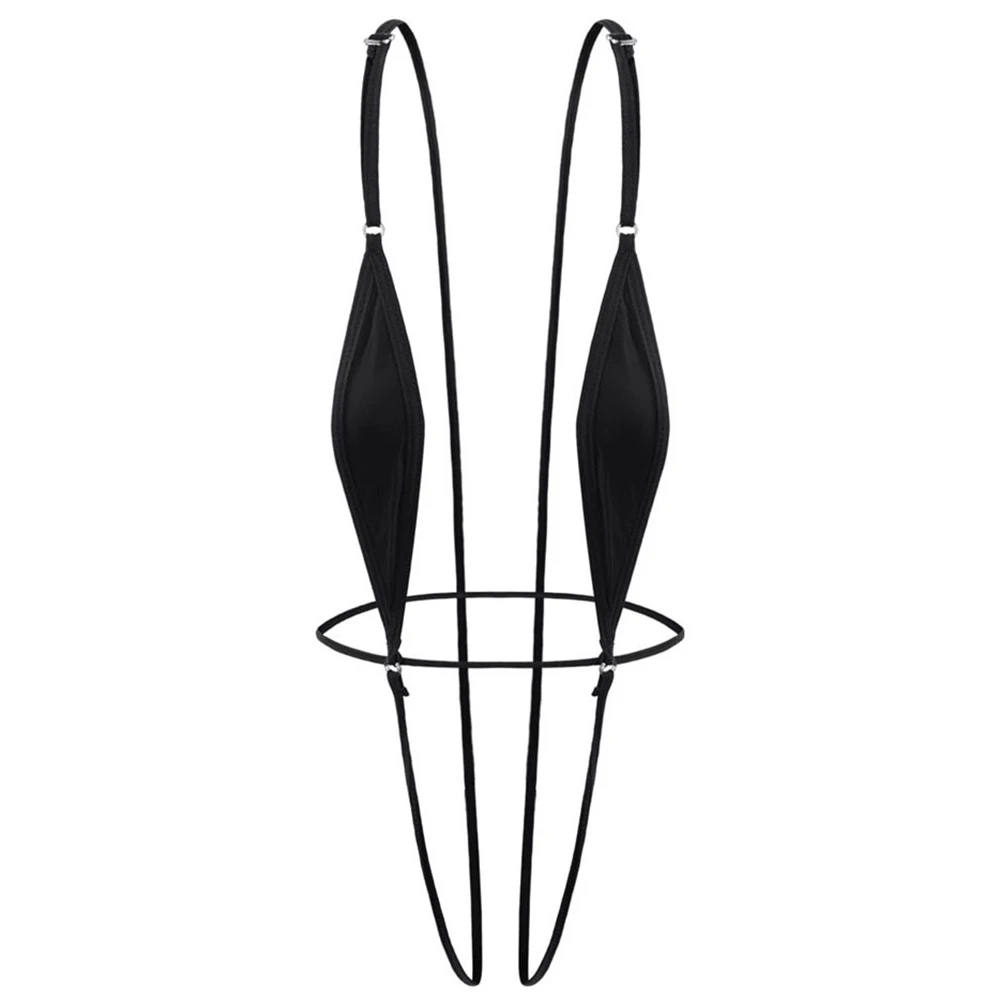 

Women Sexy Backless Bodysuit Bikini Lingerie Swimwear V-string Thong Sling