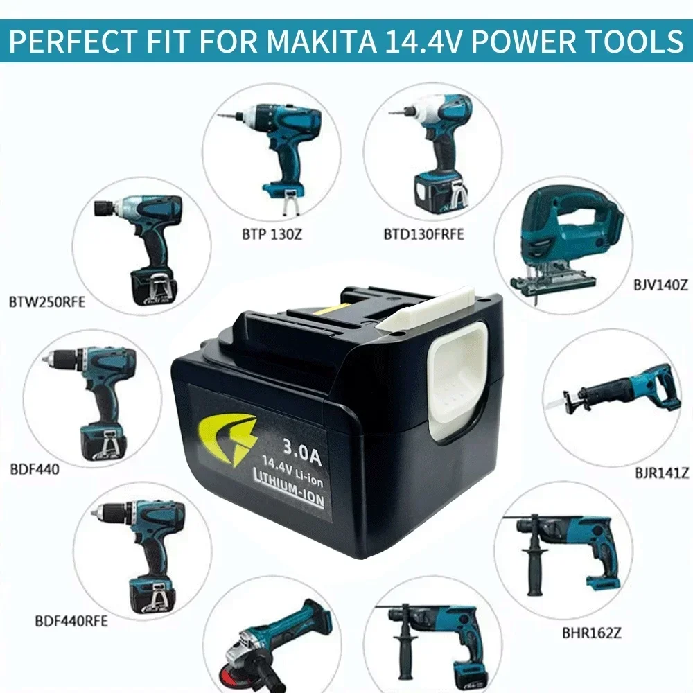 Литий-ионная аккумуляторная батарея BL1430 14 4 В 3 0 Ач 3000 мАч для аккумуляторных