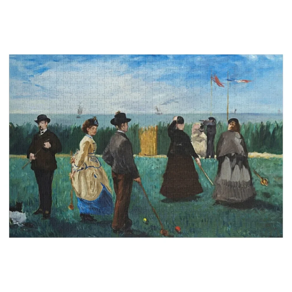 Croquet at Boulogne - головоломка Edouard Manet фото-пазл на заказ рождественские подарки новые