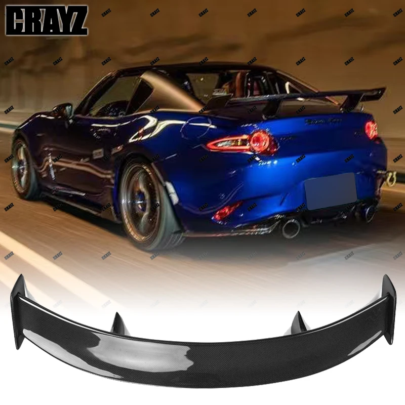 Для MAZDA MX5 MX-5 2016-2023 глянцевый черный/настоящее углеродное волокно ND Miata украшение