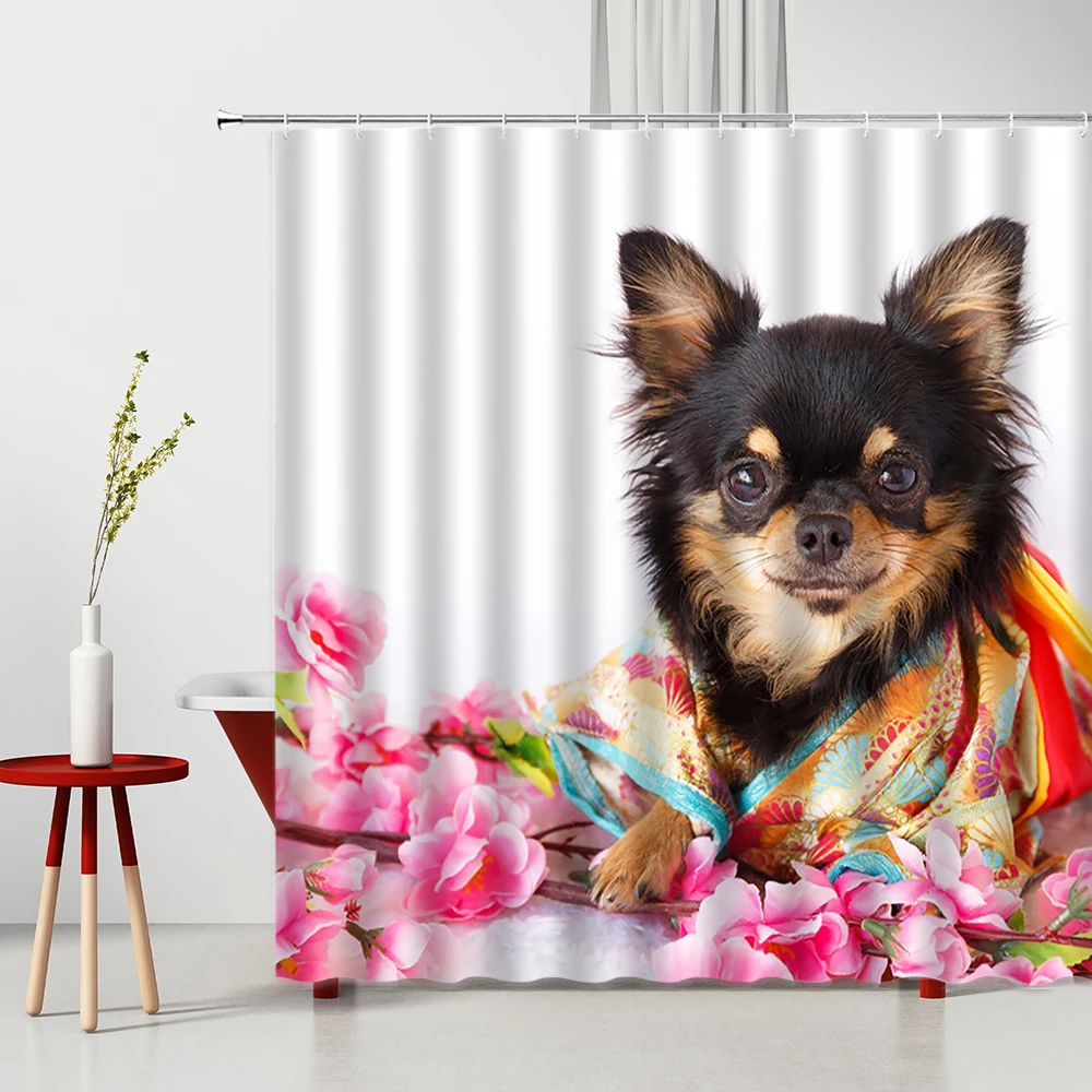 

Shower Curtain Animals Retro Vintage Bathroom Curtains Set Bathroom Accessories Curtina Para Banheiro