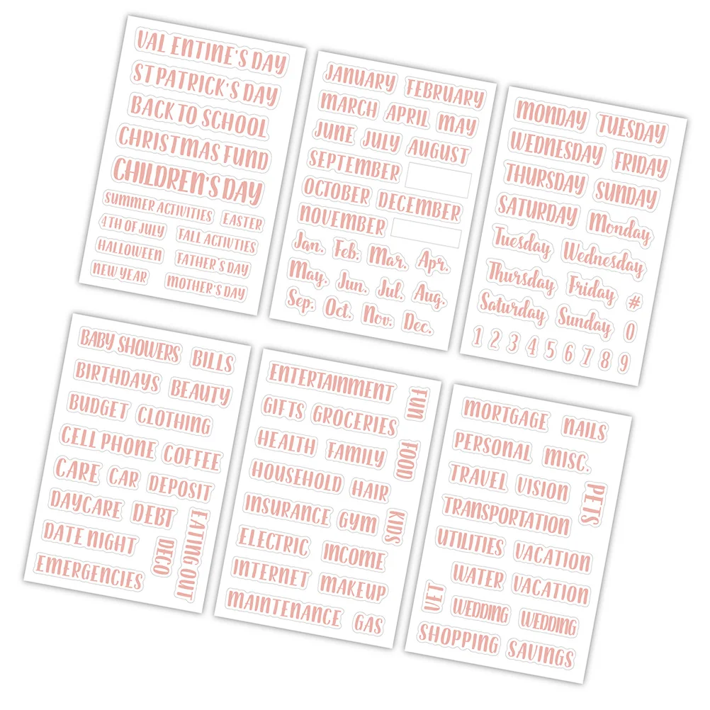 117 шт. денежный конверт из розового золота наклейка-переплет маленькие этикетки