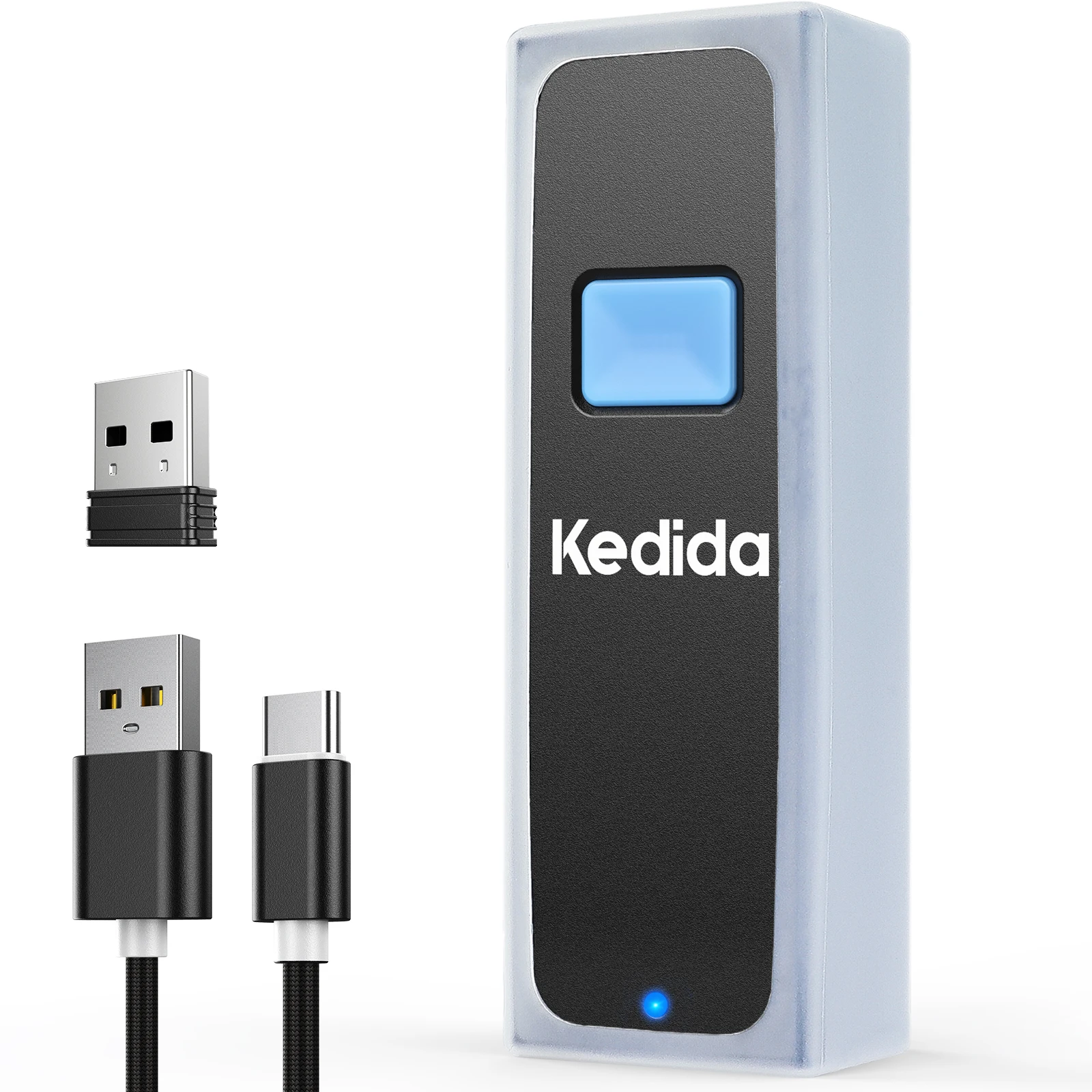 Беспроводной 2D мини сканер штрих-кода 3-в-1 USB проводной 2 4G беспроводной Bluetooth