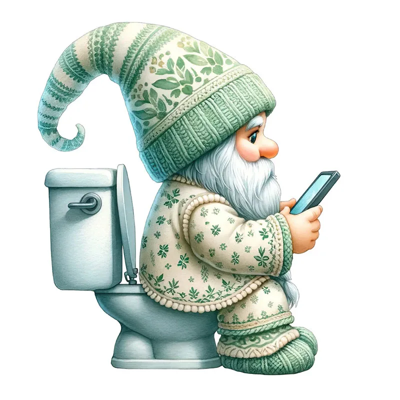 

Наклейка на унитаз «Гном»