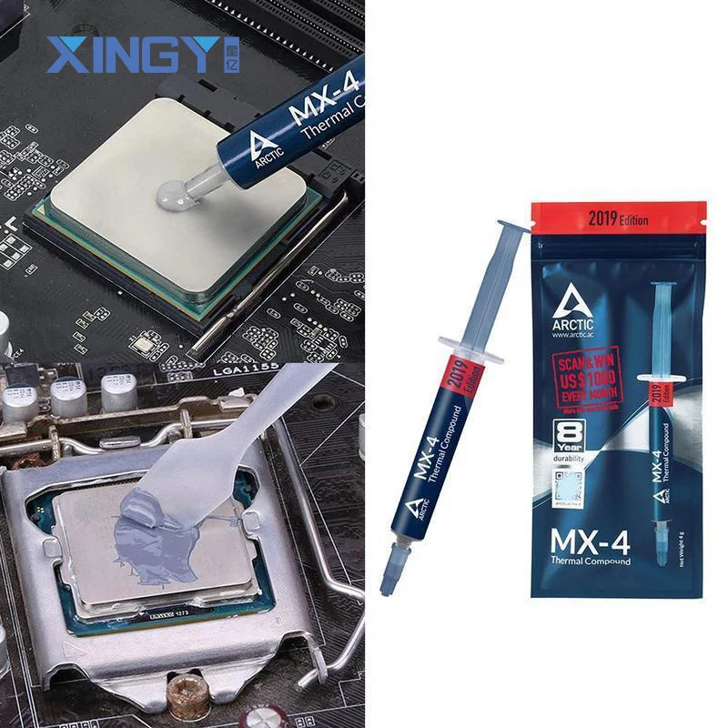 

20204g MX-4 Thermal Compound MX4 Conductive Grease MX 4 Silicone Paste Heat Sink Processor CPU GPU Cooler Cooling Fan Plaster