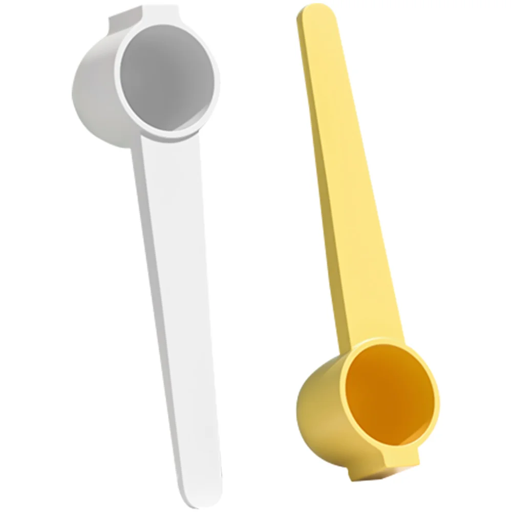 

2 Pcs Milk Baby Formula Coffee Measuring Protein Plastic Serving Spoons Magnetic Supplies Teaspoon