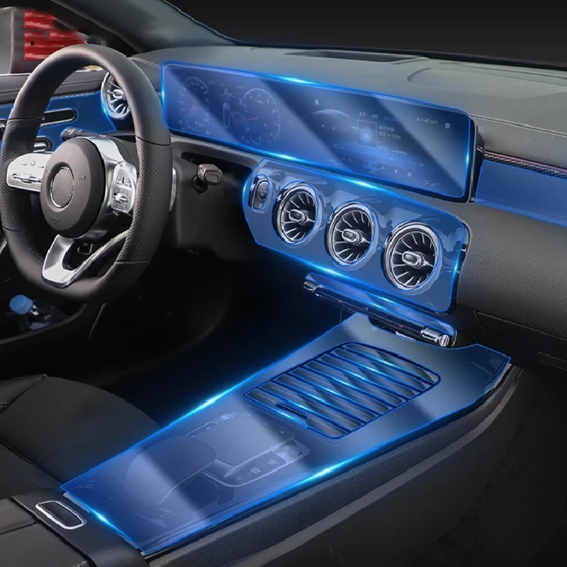 

Центральная консоль автомобиля, прозрачная Фотополимерная Защита от царапин для Mercedes Benz A-Class W177 A180 A200 A250 2019-2022