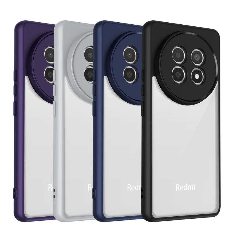 Фото Чехол Realme 13 Pro RMX 3990 RMX 3988, гибридный прочный жесткий защитный бампер из ТПУ, кристально чистый бронированный чехол для Realme 13 Pro №3