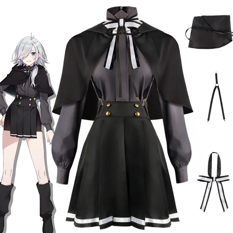 

Anime Spy Classroom Monika Cosplay Costume Dresses Wig Carnival Halloween ComiCon Uniform For Women