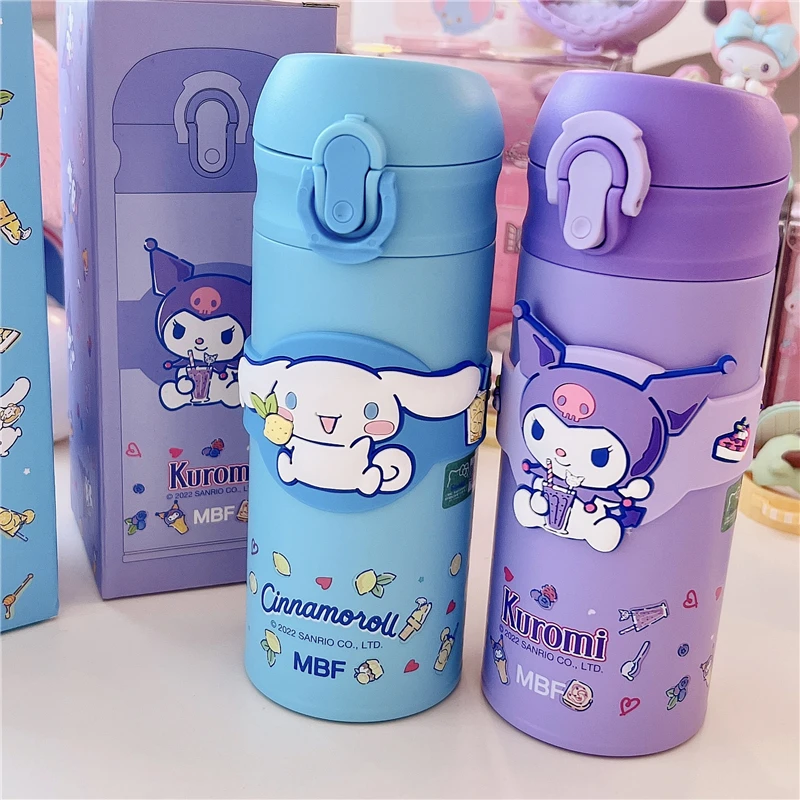 

Sanrioed Cartoon Mymelody Kuromi Kawaii Straw Cup Girlheart Stainless Steel Non-Slip Insulation Straight Drinking Cup Small Gift