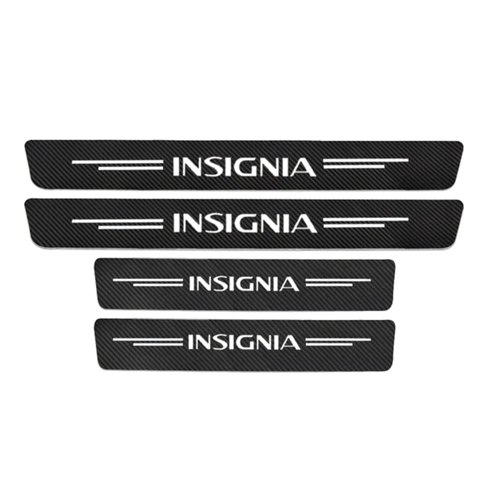 

4Pcs Carbon Fiber For Opel Insignia Letter Car Door Sill Protector Stickers Threshold Anti-Scratch Decals Styling Accessorie