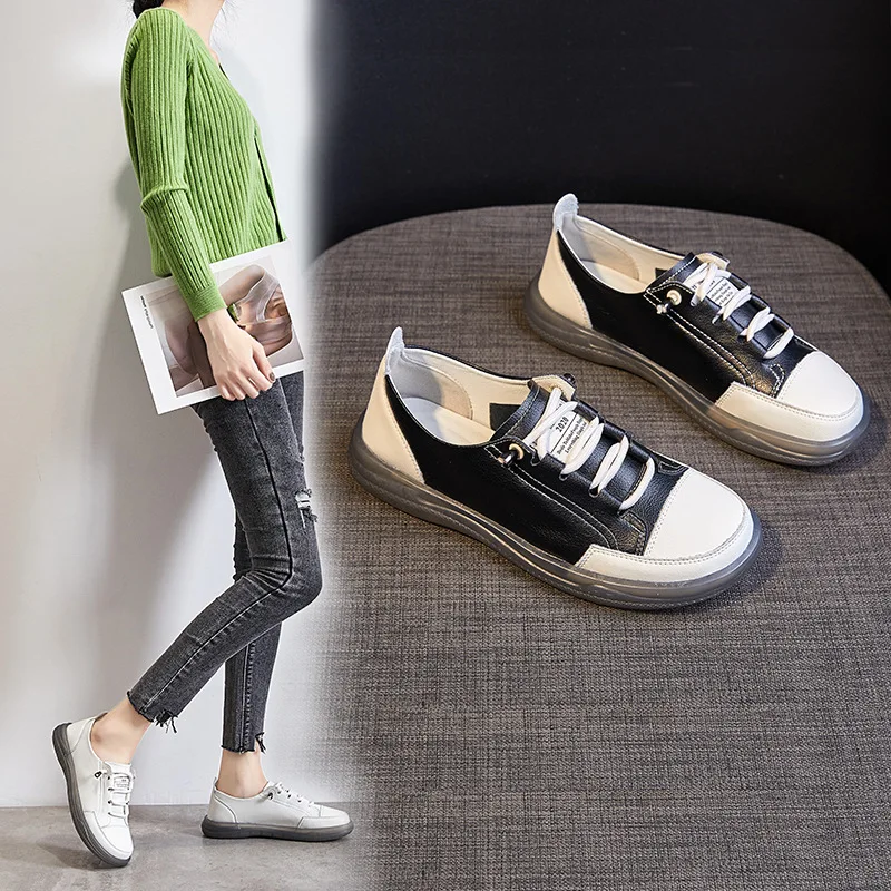 Новая женская обувь из натуральной кожи мокасины без шнуровки туфли на плоской