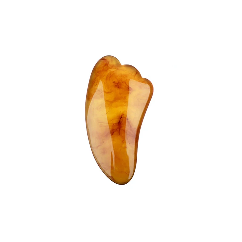 Массажер для лица тела гуаша из смолы янтарный массаж соскабливание шеи пчелиный