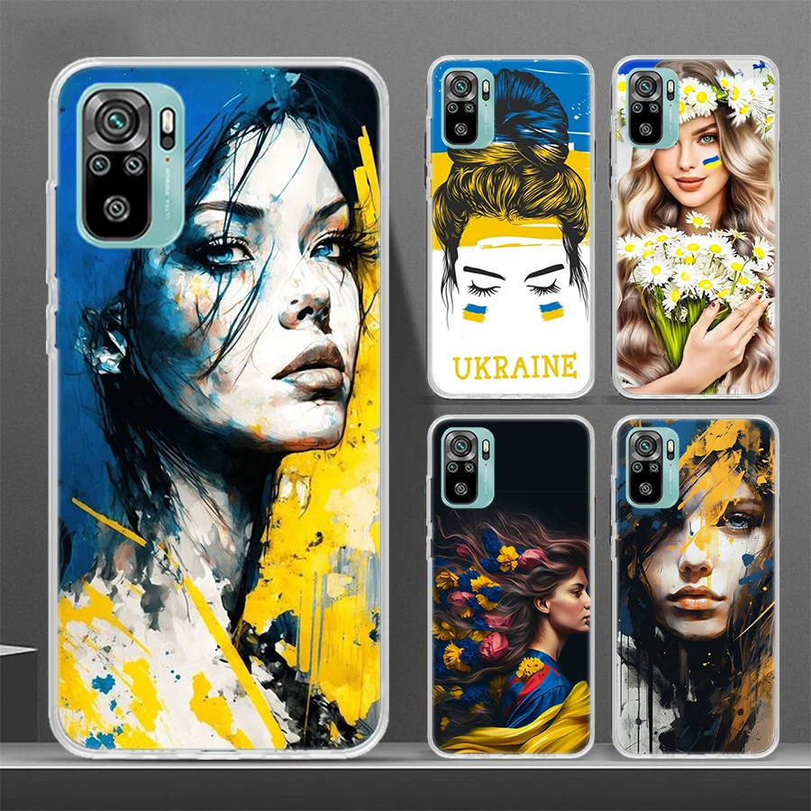 Украинский красивый художественный мягкий чехол для телефона девушек Xiaomi Redmi Note