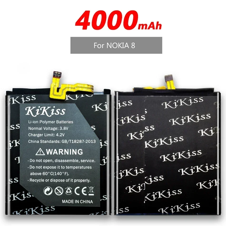 Аккумуляторная батарея KiKiss HE328 4000 мАч для Nokia 8 аккумулятор Nokia8 + номер