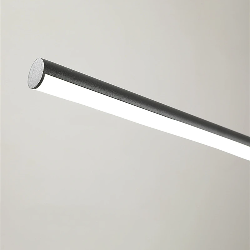 Продажа Подвесные светильники с геометрическим узором в стиле пост-модерн, лампы для гостиной, столовой, домашний декор, Минималистичная LED полоска,...