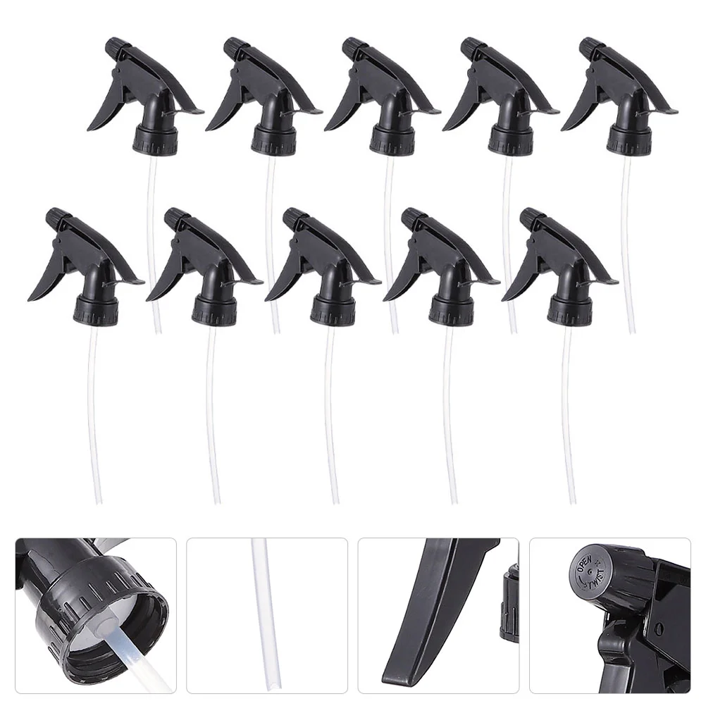 

10 PCS Trigger Sprayer with 2 Spraying Patterns Spray Bottle Replacement Head