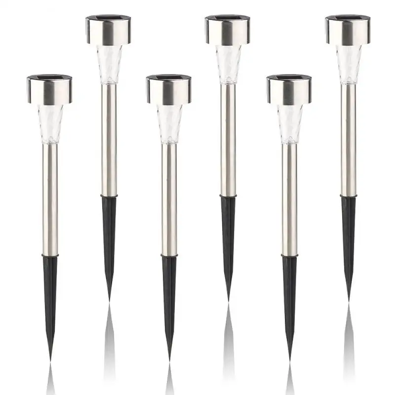 

2/4/5PCS Stainless Steel Corrosion Preventive Decorative Light Durable Solar Lawn Light Waterproof Garden Lamp Garden Decoration