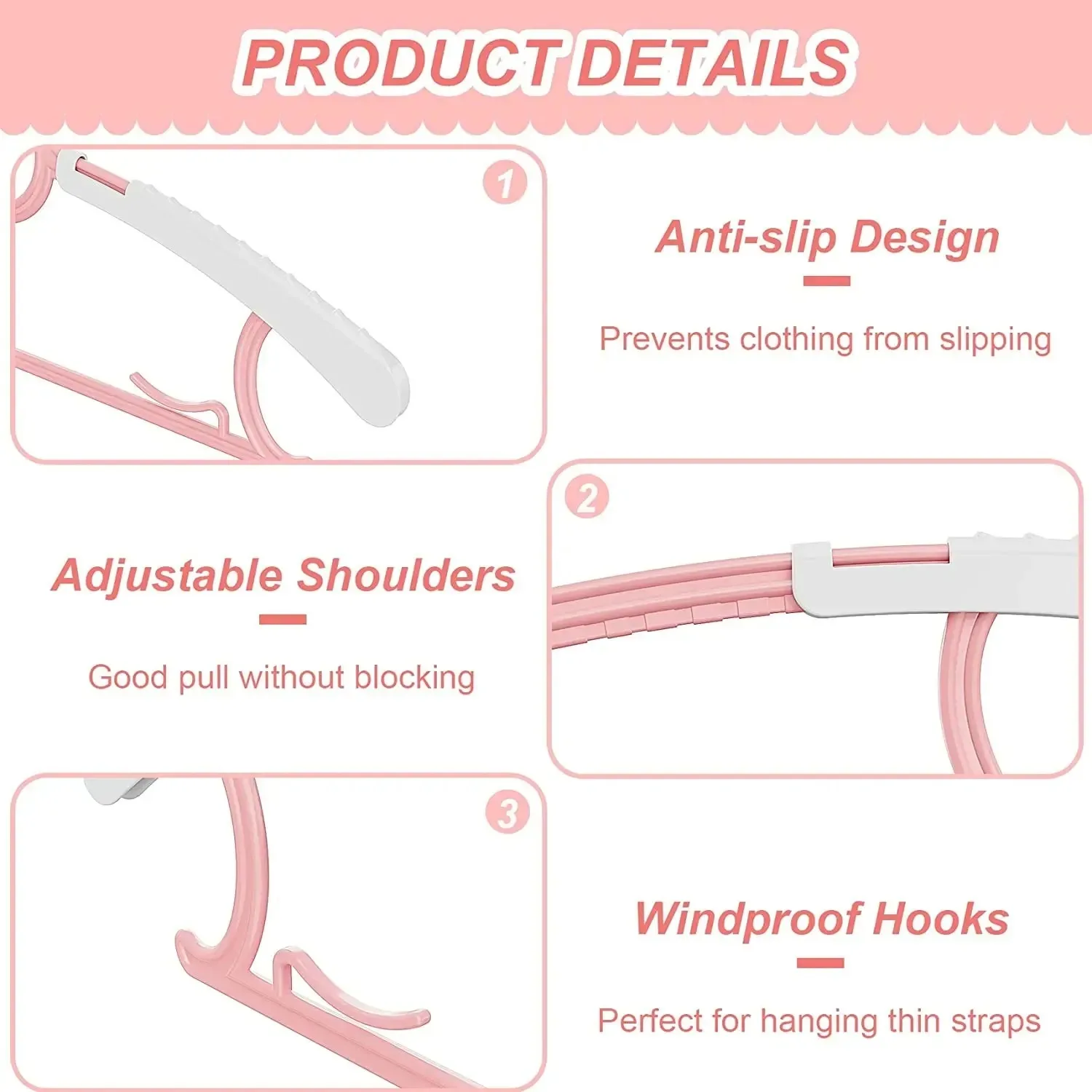 Нескользящие вешалки для одежды детей регулируемый органайзер хранения милая