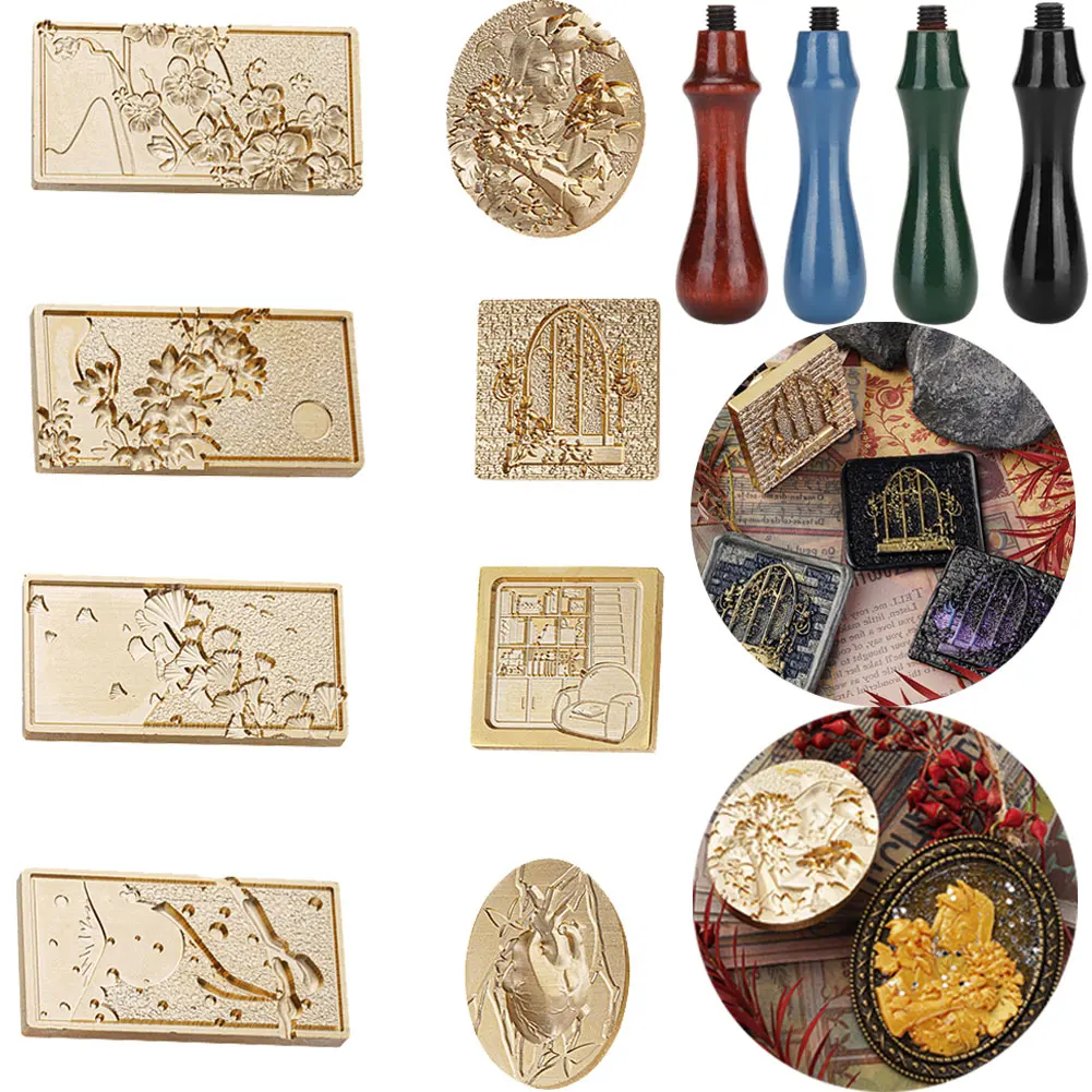 

DIY запаянная Головка Универсальный Металл Wax головка штемпеля, декоративные материалы для рукоделия, декоративный конверт для упаковки, скр...