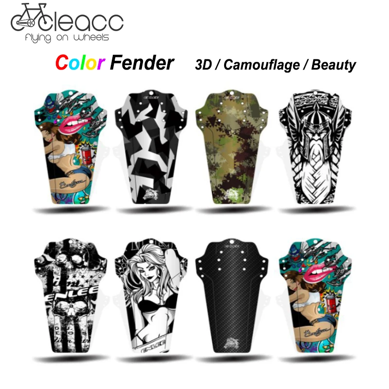 

Bicycle Fenders 7 Colorful Front/Rear Tire Wheel Fenders Carbon Fiber Mudguard MTB Mountain Bike Road Universal Bike Fix Gear