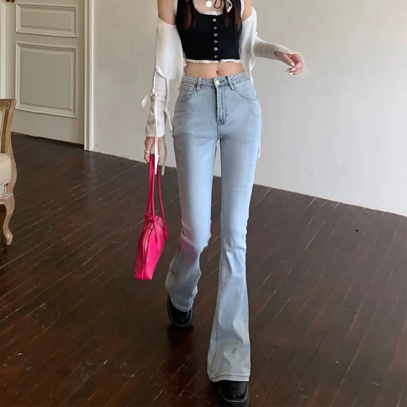 

Vintage Jeans Women Denim Pants Streetwear Harajuku Stretch Female Fashion Joggers Trousers Spring Casual Pants Mujer