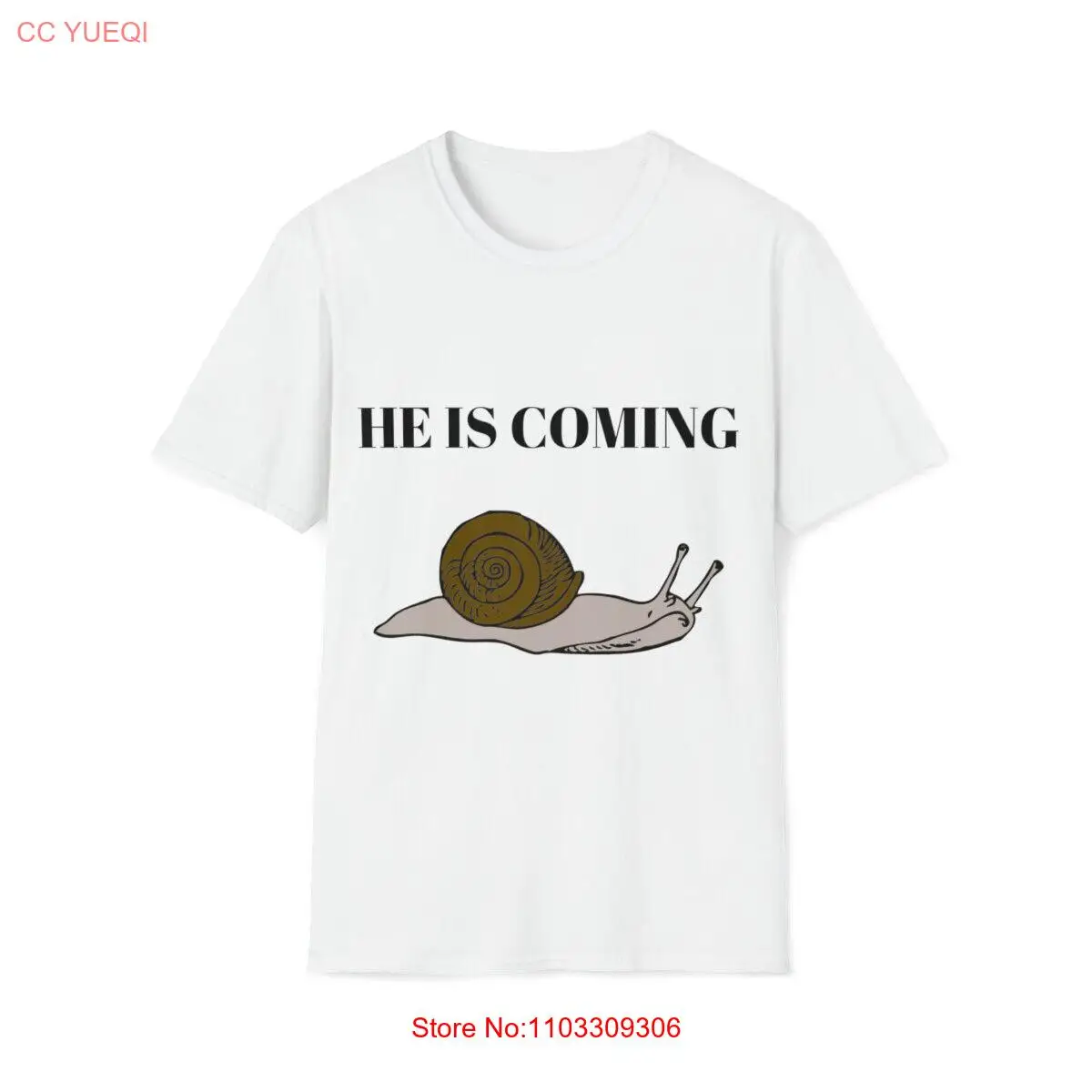 Футболка унисекс в мягком стиле с улиткой