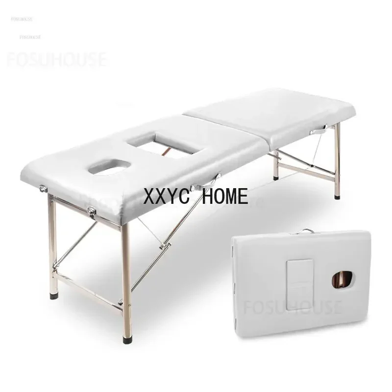 Массажные столы для красоты Специальная утолщенная складная массажная кровать с