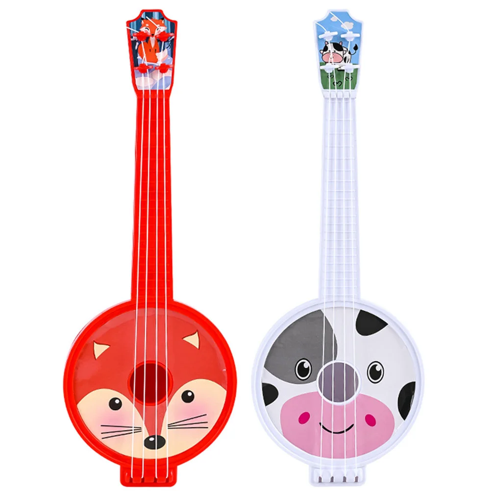 

Guitar Toy Kids Instrument Ukulele Musicalsimulation Beginners Strings Educational Model Kid Toddler Toyslearning Banjo Children