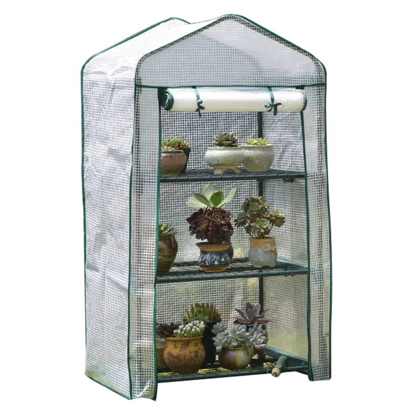 Insulation Shed Greenhouse Anti-Freezing Sunscreen and Rain-Proof Greenhouse Garden Flower Shed Greenhouse Small Greenhouse