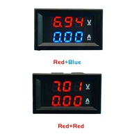 100v 10a dc digital voltmeter ammeter blue red dual color digital display led amp 2 in1 multimeter volt ammeter meter gauge
