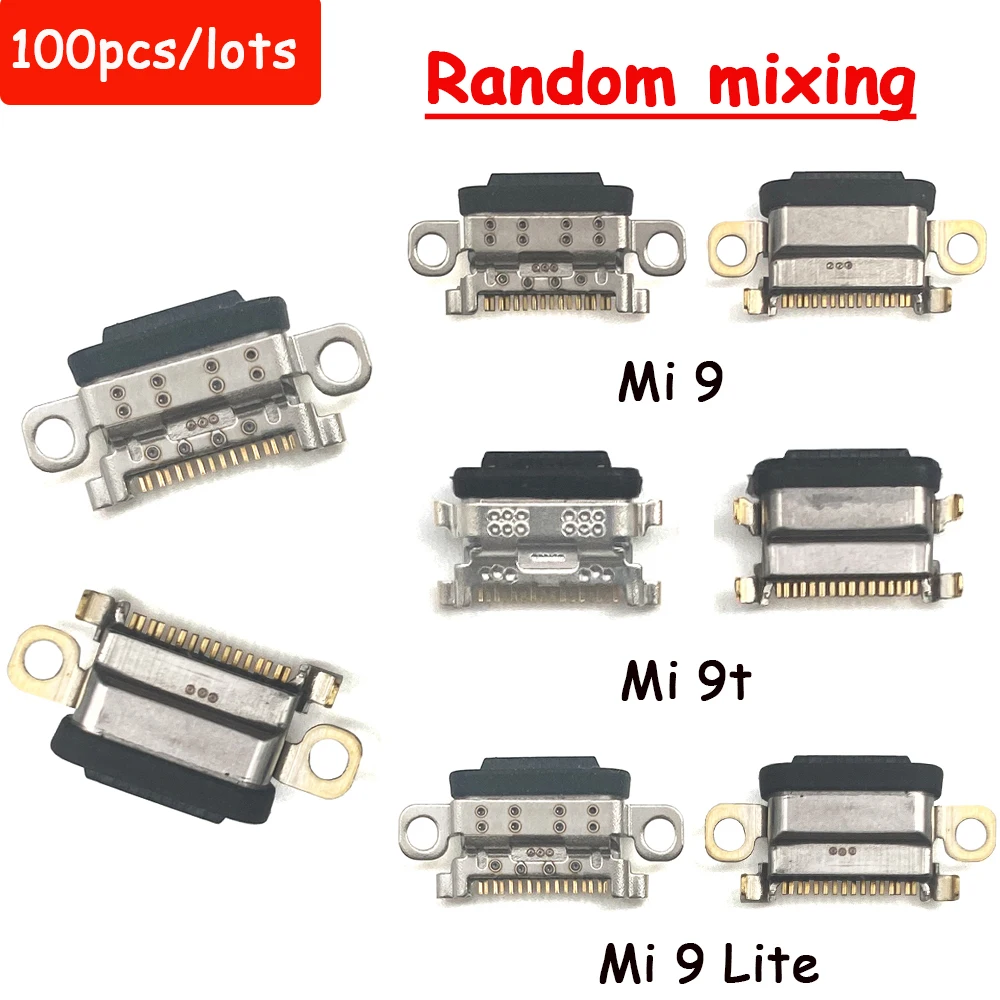 

100Pcs Original Usb Charging Dock Port Connector For Xiaomi Mi 12 11T 11 10 9T 9 8 Lite Se Mi A3 A2 A1 Charger Jack Plug