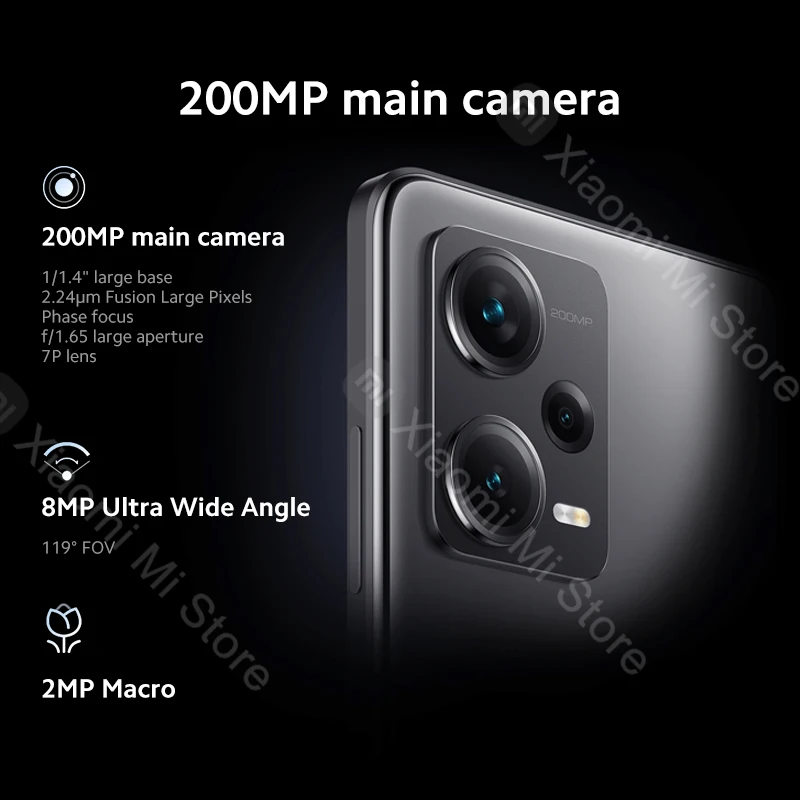 Kup Nowy Xiaomi Redmi Note 12 Pro + 5G Plus Smartphone 8/12GB + 256GB MTK Dimensity 1080 120Hz Wyświetlacz OLED 200MP Kamera 120W ładowanie