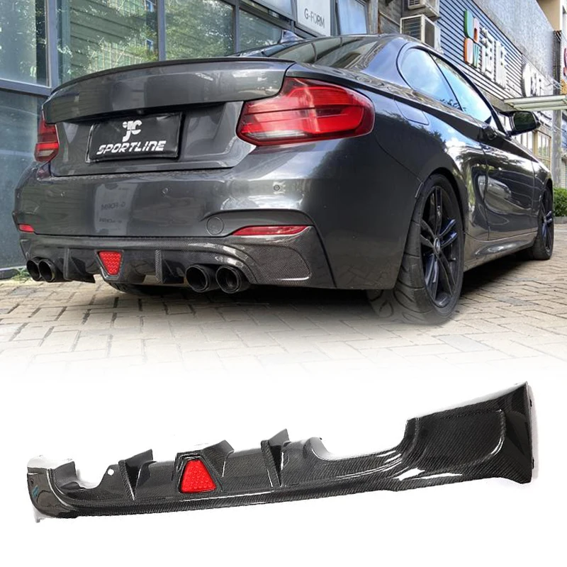 

Car Rear Bumper Diffuser Lip for BMW 2 Series F22 F23 M Sport Coupe Convertible M235i M240i 2013-2017 Rear Diffuser Carbon Fiber