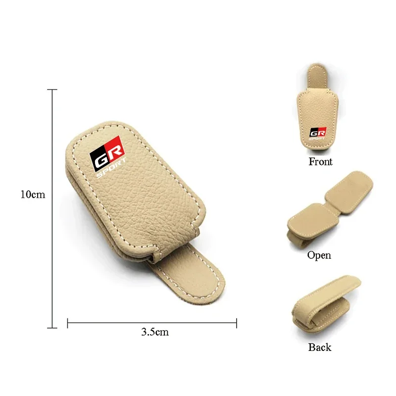 1 шт. автомобильные солнцезащитные козырьки магнитный кожаный зажим для