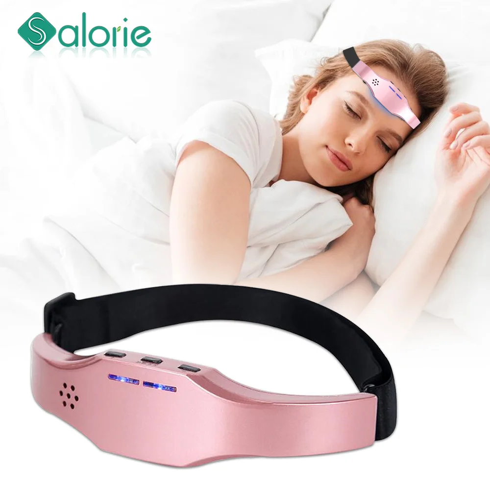 

Head Massager for Migraine Insomnia Relief Electric Massage Sleep Monitor with Electrode Replace Pads Patch Replacement