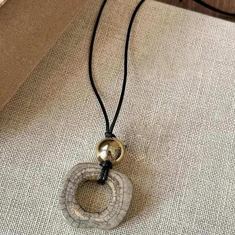 LXAE Многофункциональное ожерелье из смолы с подвеской-цепочкой отражающее