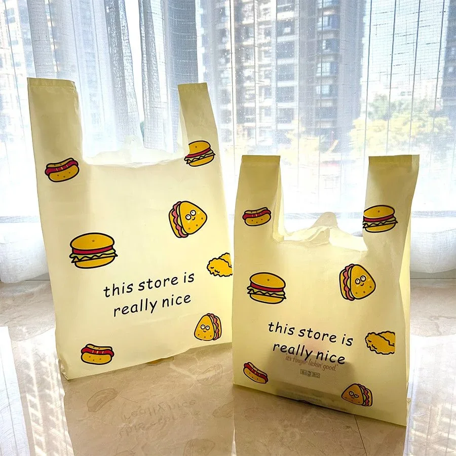 Пластиковая большая сумка сэндвич жареная курица упаковочная для хранения