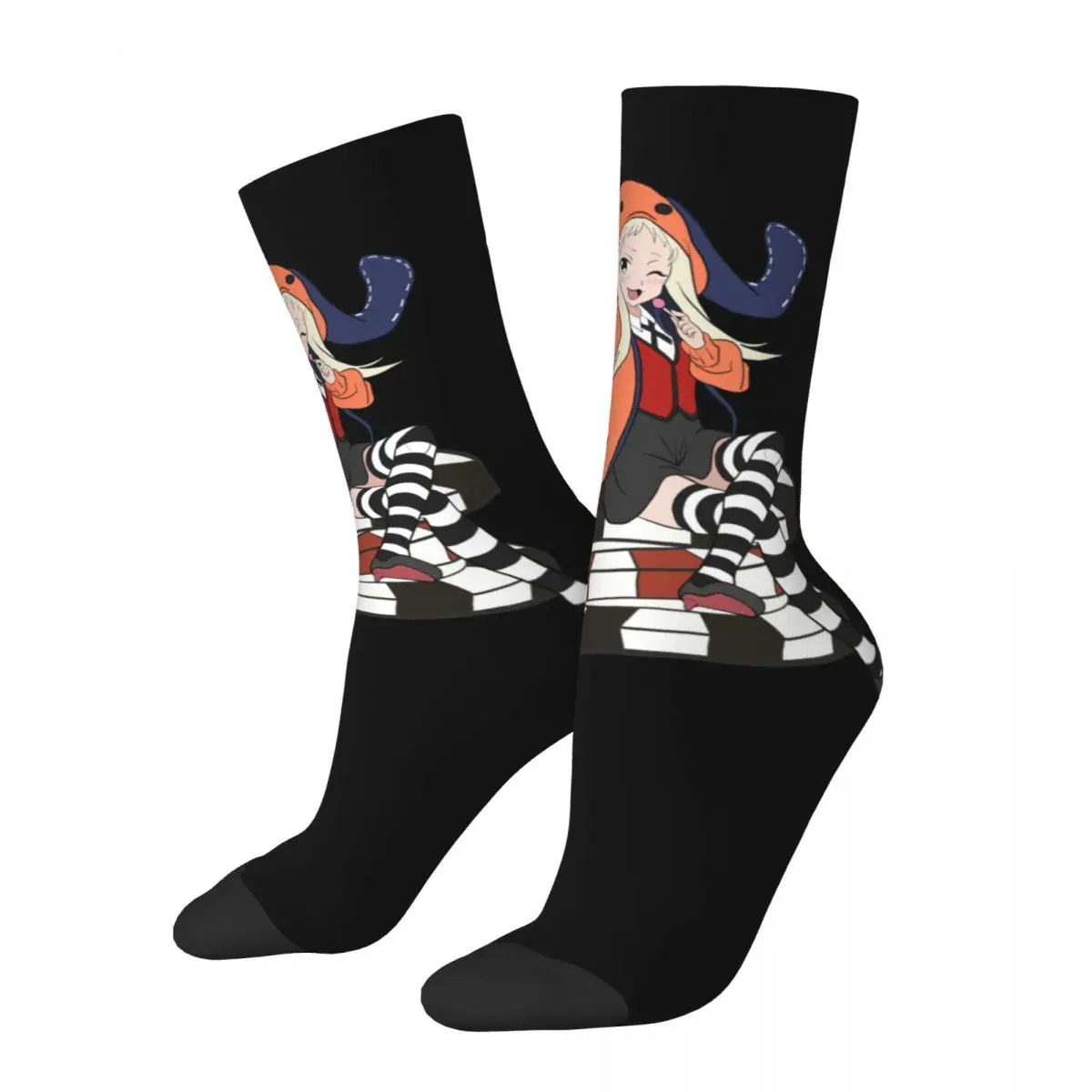 

Autumn Winter Retro Unisex Kakegurui Yomozuki Runa Socks Kawaii Anime Non-slip Crew Socks