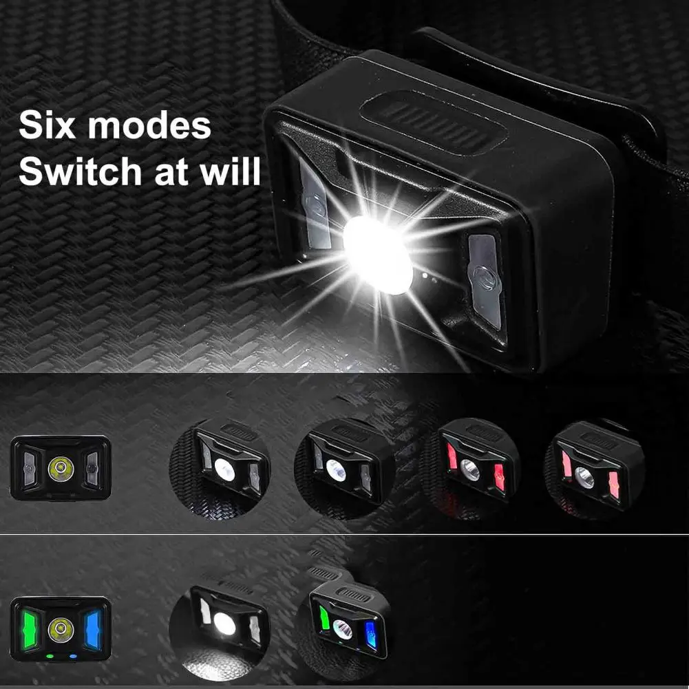 

Practical LED Headlamp Skin-friendly Rechargeable Safety Powerful Headlight Flashlight LED Headlight USB Charging