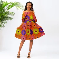 african clothes for women sexy off shoulder top mini skirt 2pcs set ankara print high quality fashion africa party clothing
