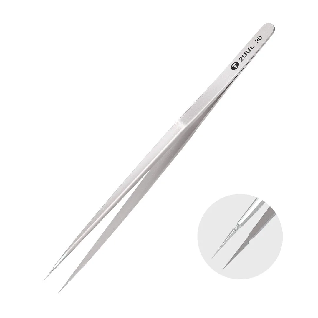 

2uul titanium alloy straight curved TW01 Hand Finish 3D Tweezer for Precise Phone Repair
