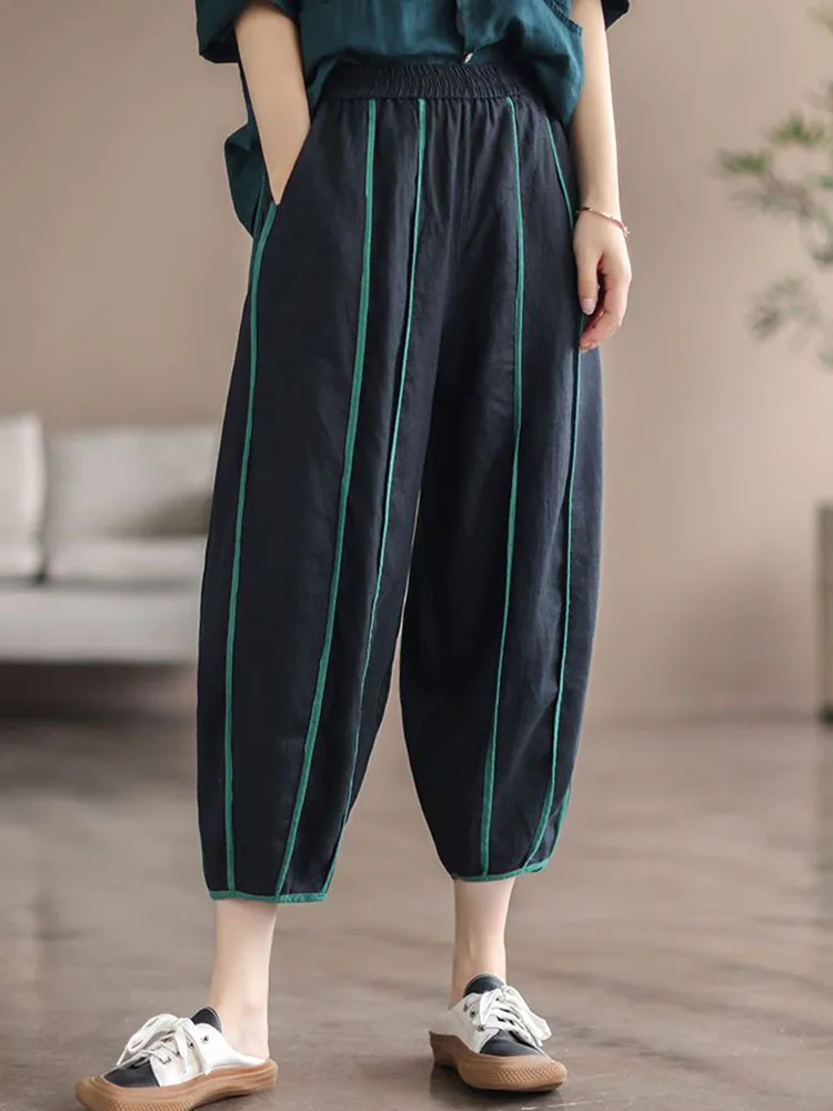 Брюки-султанки женские с завышенной талией шикарные повседневные