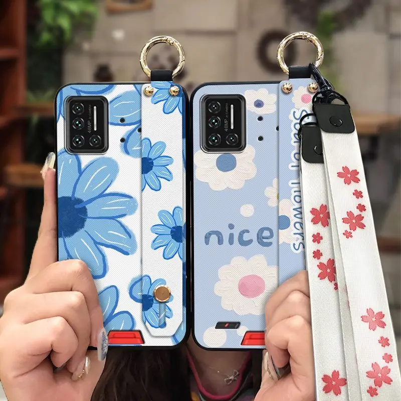anti dust anti knock phone case for umidigi bison gt soft soft case wristband sunflower lanyard free global shipping