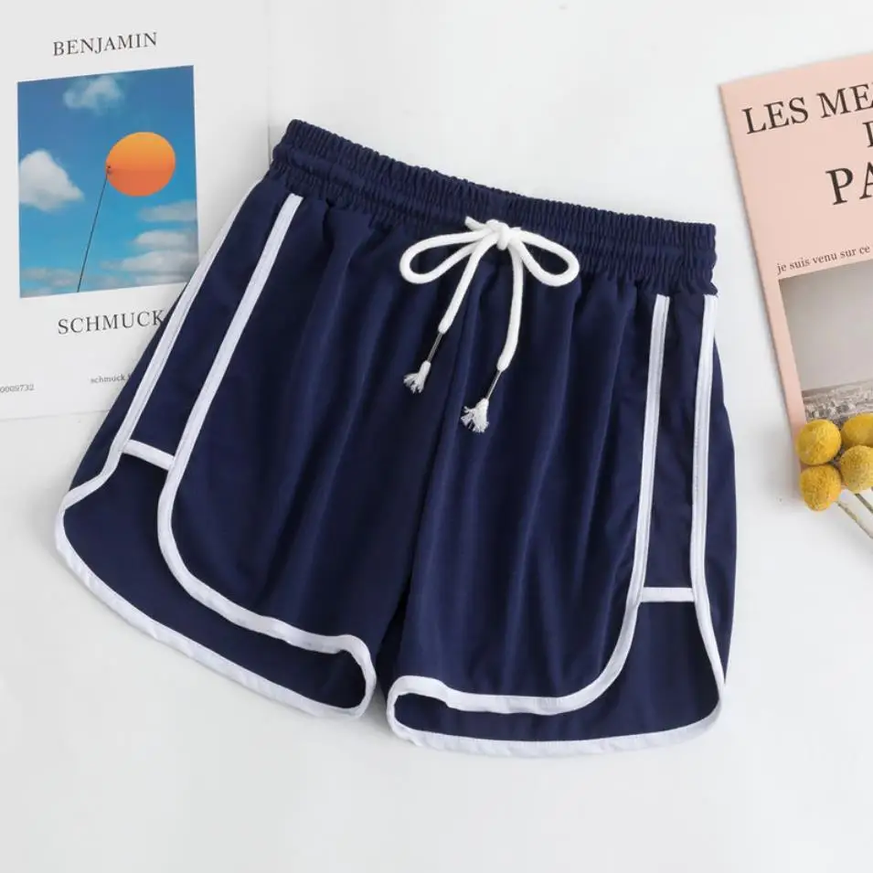 Универсальные женские короткие брюки летние повседневные свободные шорты для